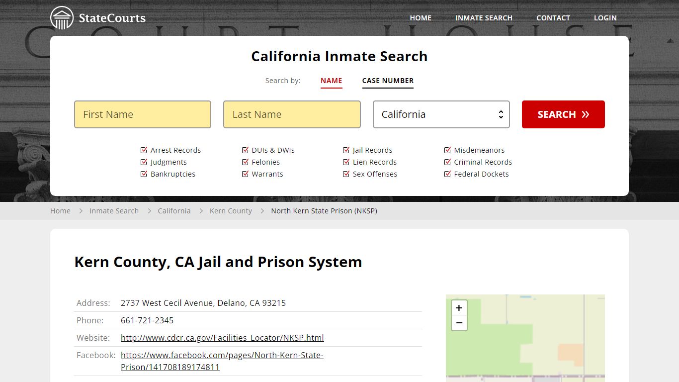 North Kern State Prison (NKSP) Inmate Records Search, California ...